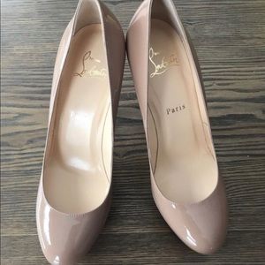Brand new Christian louboutin leather pumps.